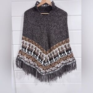 Peruvian Style Handmade Poncho